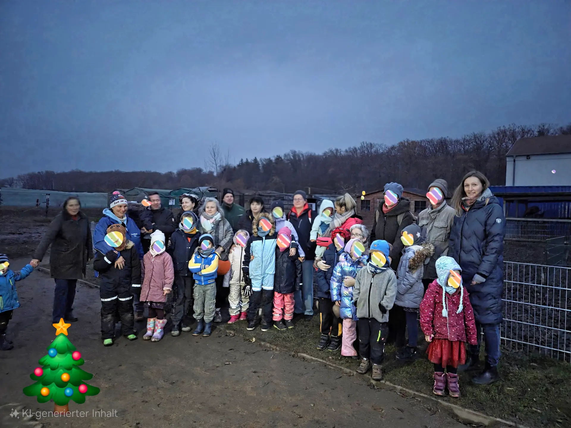 Gruppenfoto von der Weihnachtsfeier